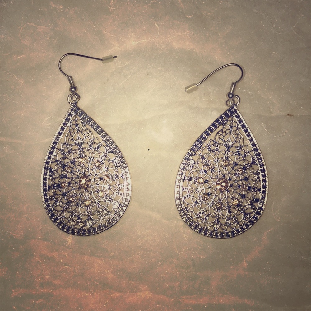 Silver earrings